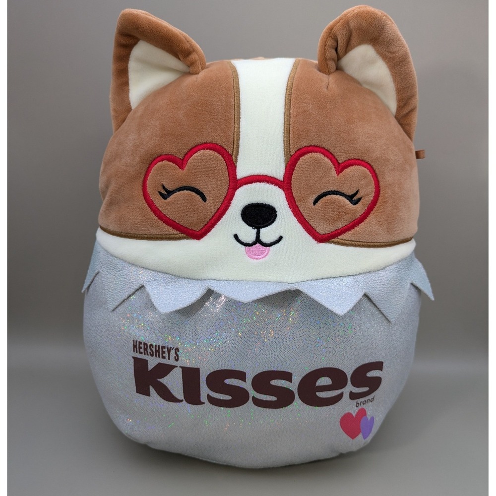 Squsihmallows Hersheys Kisses Regina the Corgi Limited Edition 11" Plush Stuffed